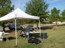 HQ station with Mike (KD5MVL) setting up his HF gear 